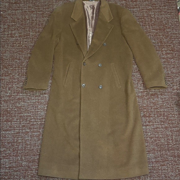 valentuomo Other - Valentuomo Men's cashmere/wool long Brown Double-Breasted Coat men’s dress coat